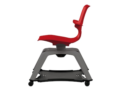 MooreCo Hierarchy Enroll Polypropylene School Chair, Red (54325-Red-WA-NN-SC)