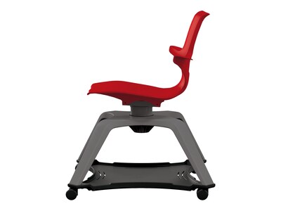 MooreCo Hierarchy Enroll Polypropylene School Chair, Red (54325-Red-WA-NN-SC)