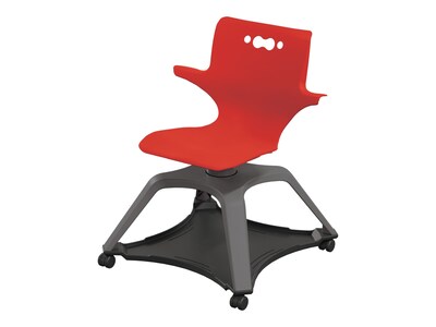 MooreCo Hierarchy Enroll Polypropylene School Chair, Red (54325-Red-WA-NN-SC)