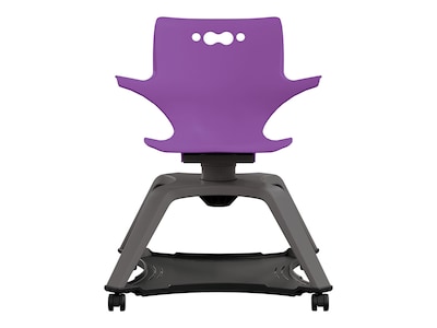 MooreCo Hierarchy Enroll Polypropylene School Chair, Purple (54325-Purple-WA-NN-SC)