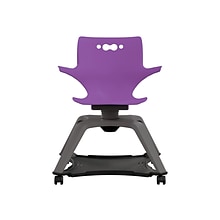 MooreCo Hierarchy Enroll Polypropylene School Chair, Purple (54325-Purple-WA-NN-SC)