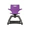 MooreCo Hierarchy Enroll Polypropylene School Chair, Purple (54325-Purple-WA-NN-SC)