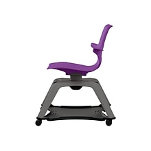 MooreCo Hierarchy Enroll Polypropylene School Chair, Purple (54325-Purple-WA-NN-SC)