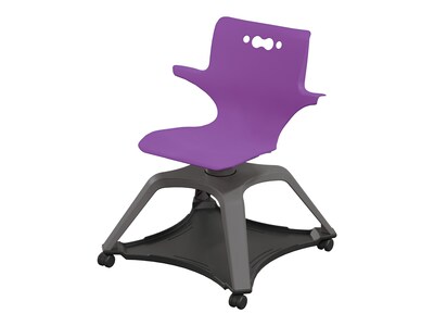 MooreCo Hierarchy Enroll Polypropylene School Chair, Purple (54325-Purple-WA-NN-SC)