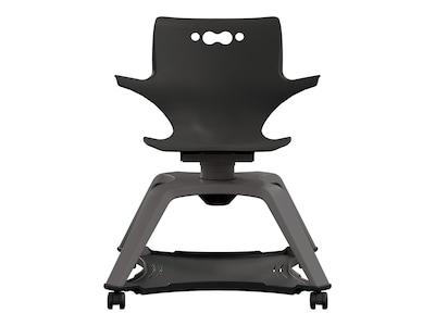 MooreCo Hierarchy Enroll Polypropylene School Chair, Black (54325-Black-WA-NN-SC)