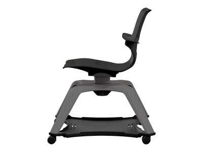 MooreCo Hierarchy Enroll Polypropylene School Chair, Black (54325-Black-WA-NN-SC)