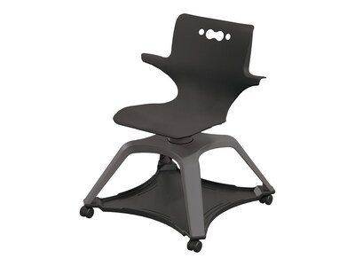 MooreCo Hierarchy Enroll Polypropylene School Chair, Black (54325-Black-WA-NN-SC)