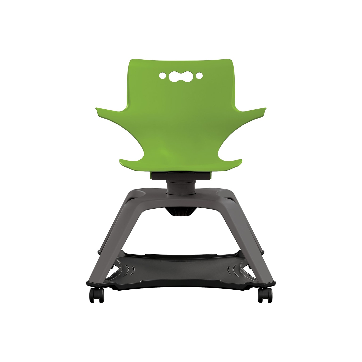 MooreCo Hierarchy Enroll Polypropylene School Chair, Green (54325-Green-WA-NN-SC)