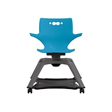 MooreCo Hierarchy Enroll Polypropylene School Chair, Blue (54325-Blue-WA-NN-SC)