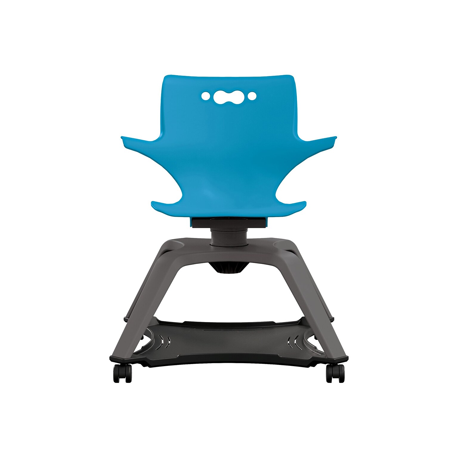 MooreCo Hierarchy Enroll Polypropylene School Chair, Blue (54325-Blue-WA-NN-SC)