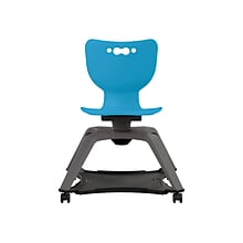 MooreCo Hierarchy Enroll Polypropylene School Chair, Blue (54325-Blue-NA-NN-SC)