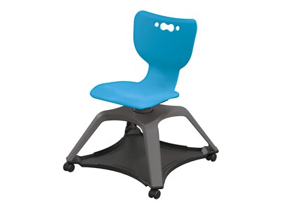 MooreCo Hierarchy Enroll Polypropylene School Chair, Blue (54325-Blue-NA-NN-SC)