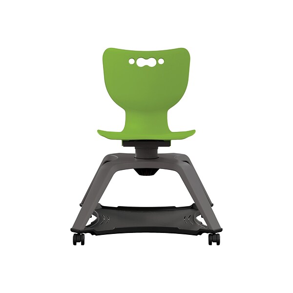 MooreCo Hierarchy Enroll Polypropylene School Chair, Green (54325-Green-NA-NN-SC)