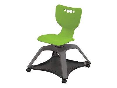MooreCo Hierarchy Enroll Polypropylene School Chair, Green (54325-Green-NA-NN-SC)