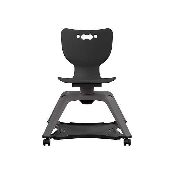 MooreCo Hierarchy Enroll Polypropylene School Chair, Black (54325-Black-NA-NN-SC)