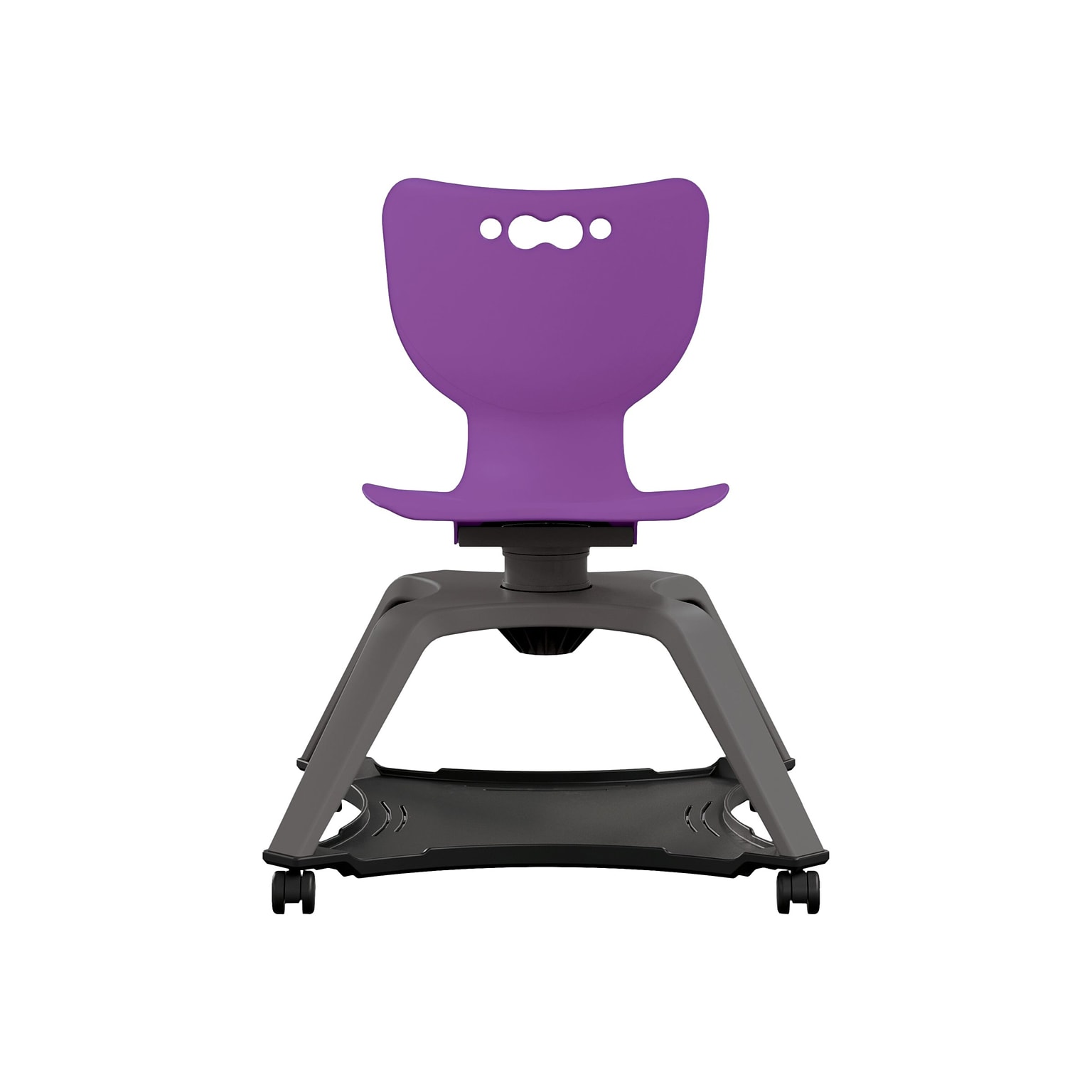 MooreCo Hierarchy Enroll Polypropylene School Chair, Purple (54325-Purple-NA-NN-SC)