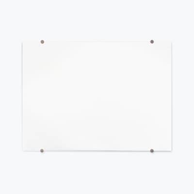 Luxor Magnetic Wall Mounted Glass Dry Erase Board, 48x36 (WGB4836M)