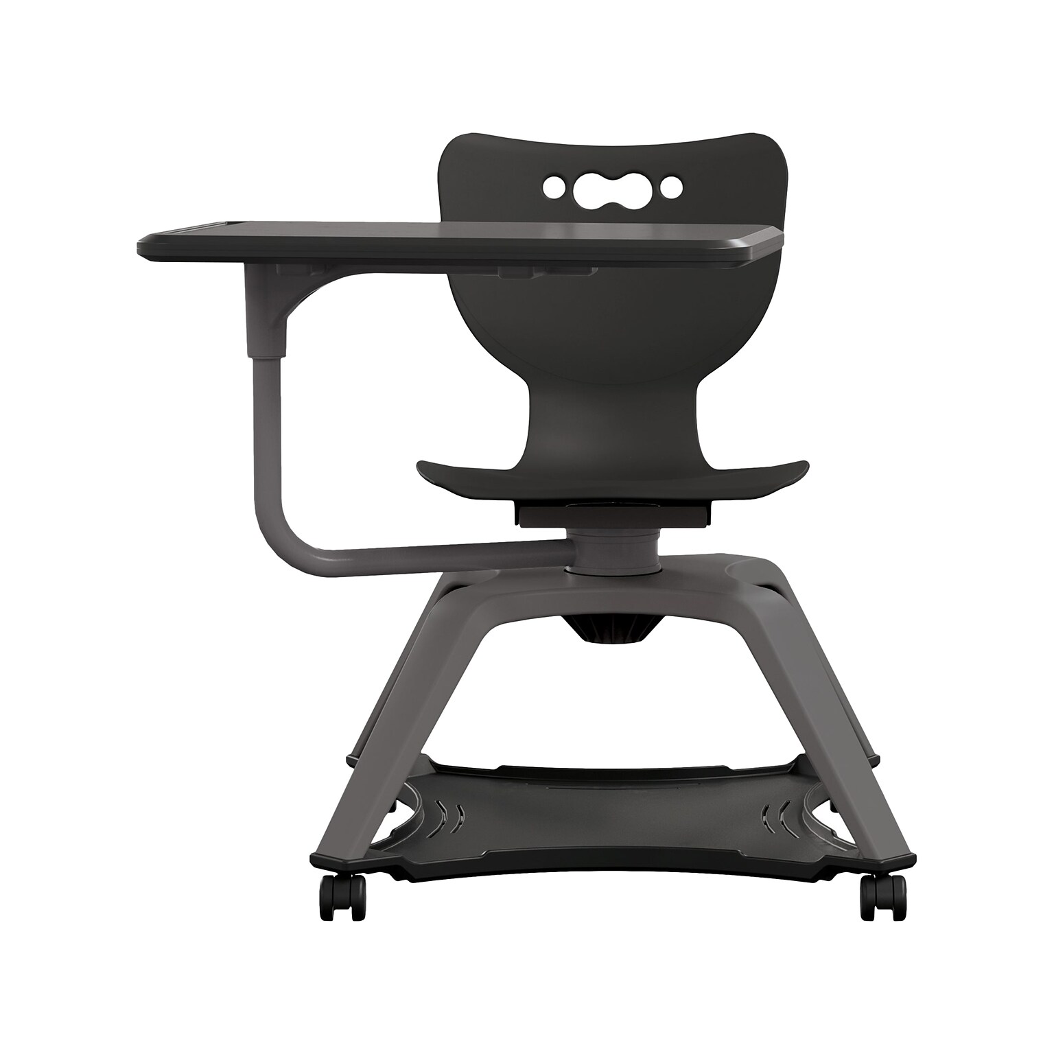 MooreCo Hierarchy Enroll Polypropylene School Chair, Black (54325-Black-NA-TN-SC)