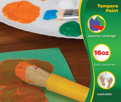 Crayola Premier Tempera Paint, Black, 16 oz. (54-1216-051)