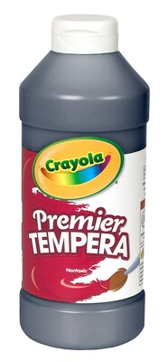 Crayola Premier Tempera Paint, Black, 16 oz. (54-1216-051)