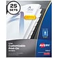 Avery Print-On Paper Dividers, 8 Tabs, White, 25 Sets/Pack (11554)