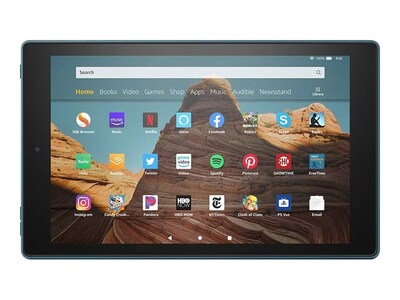Amazon Fire HD 10 Tablet (9th Generation), 10.1" HD Display, WiFi, 64 GB, Twilight Blue (B07KD7FB5L)