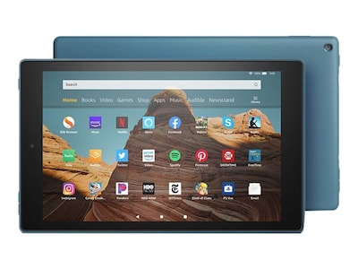 Amazon Fire HD 10 Tablet (9th Generation), 10.1 HD Display, WiFi, 64 GB, Twilight Blue (B07KD7FB5L)