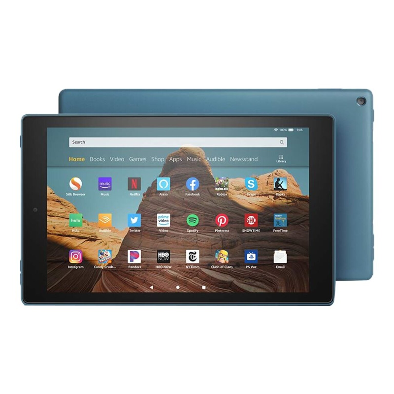 Amazon Fire HD 10 Tablet (9th Generation), 10.1 HD Display, WiFi, 64 GB, Twilight Blue (B07KD7FB5L)