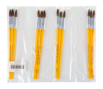 Crayola Watercolor Brush, Yellow, #8, 13/16", 12/Pk (05-1127-008)