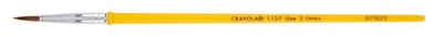 Crayola Watercolor Brush, Yellow, #2, 7/16, 12/Pk (05-1127-002)