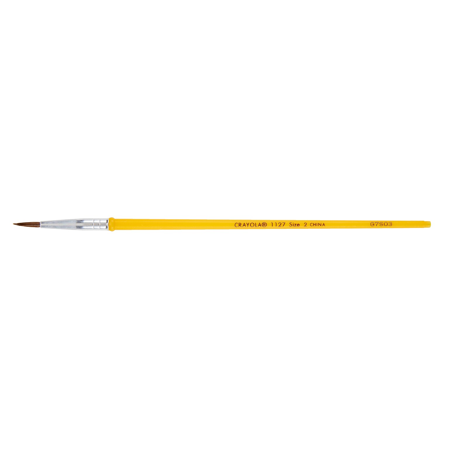 Crayola Watercolor Brush, Yellow, #2, 7/16, 12/Pk (05-1127-002)