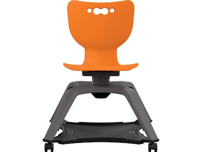 MooreCo Hierarchy Enroll Polypropylene School Chair, Orange (54325-Orange-NA-NN-SC)