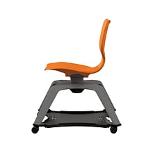 MooreCo Hierarchy Enroll Polypropylene School Chair, Orange (54325-Orange-NA-NN-SC)