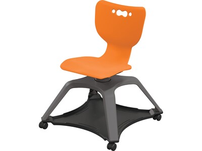 MooreCo Hierarchy Enroll Polypropylene School Chair, Orange (54325-Orange-NA-NN-SC)