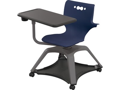 MooreCo Hierarchy Enroll Polypropylene School Chair, Navy (54325-Navy-WA-TC-SC)