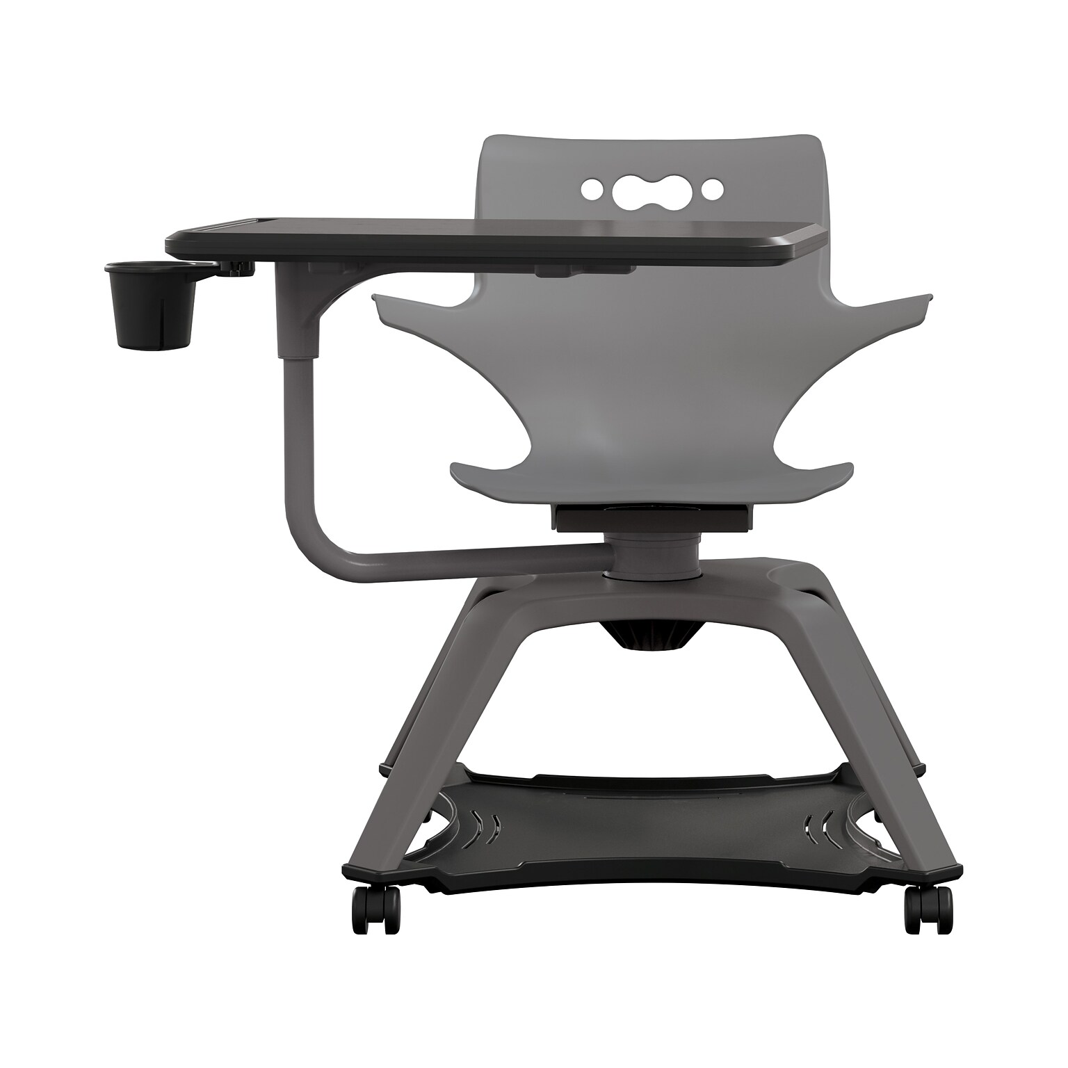 MooreCo Hierarchy Enroll Polypropylene School Chair, Cool Gray (54325-Gray-WA-TC-SC)