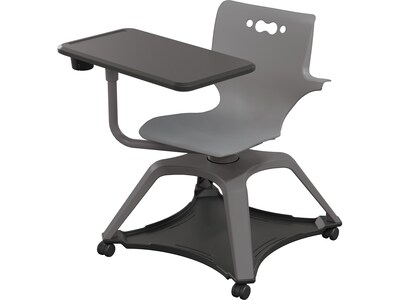 MooreCo Hierarchy Enroll Polypropylene School Chair, Cool Gray (54325-Gray-WA-TC-SC)
