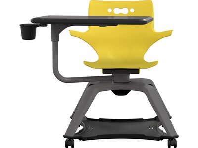 MooreCo Hierarchy Enroll Polypropylene School Chair, Yellow (54325-Yellow-WA-TC-SC)