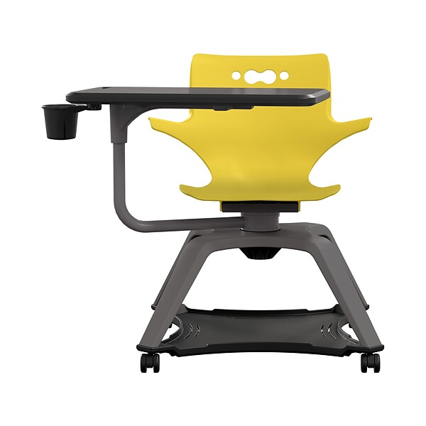 MooreCo Hierarchy Enroll Polypropylene School Chair, Yellow (54325-Yellow-WA-TC-SC)