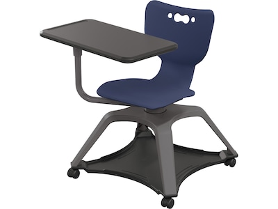 MooreCo Hierarchy Enroll Polypropylene School Chair, Navy (54325-Navy-NA-TN-SC)