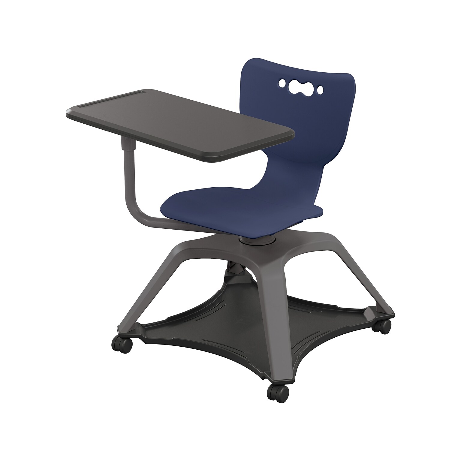 MooreCo Hierarchy Enroll Polypropylene School Chair, Navy (54325-Navy-NA-TN-SC)