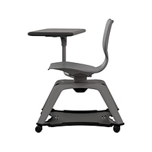 MooreCo Hierarchy Enroll Polypropylene School Chair, Cool Gray (54325-Gray-NA-TN-SC)