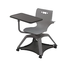 MooreCo Hierarchy Enroll Polypropylene School Chair, Cool Gray (54325-Gray-WA-TN-SC)