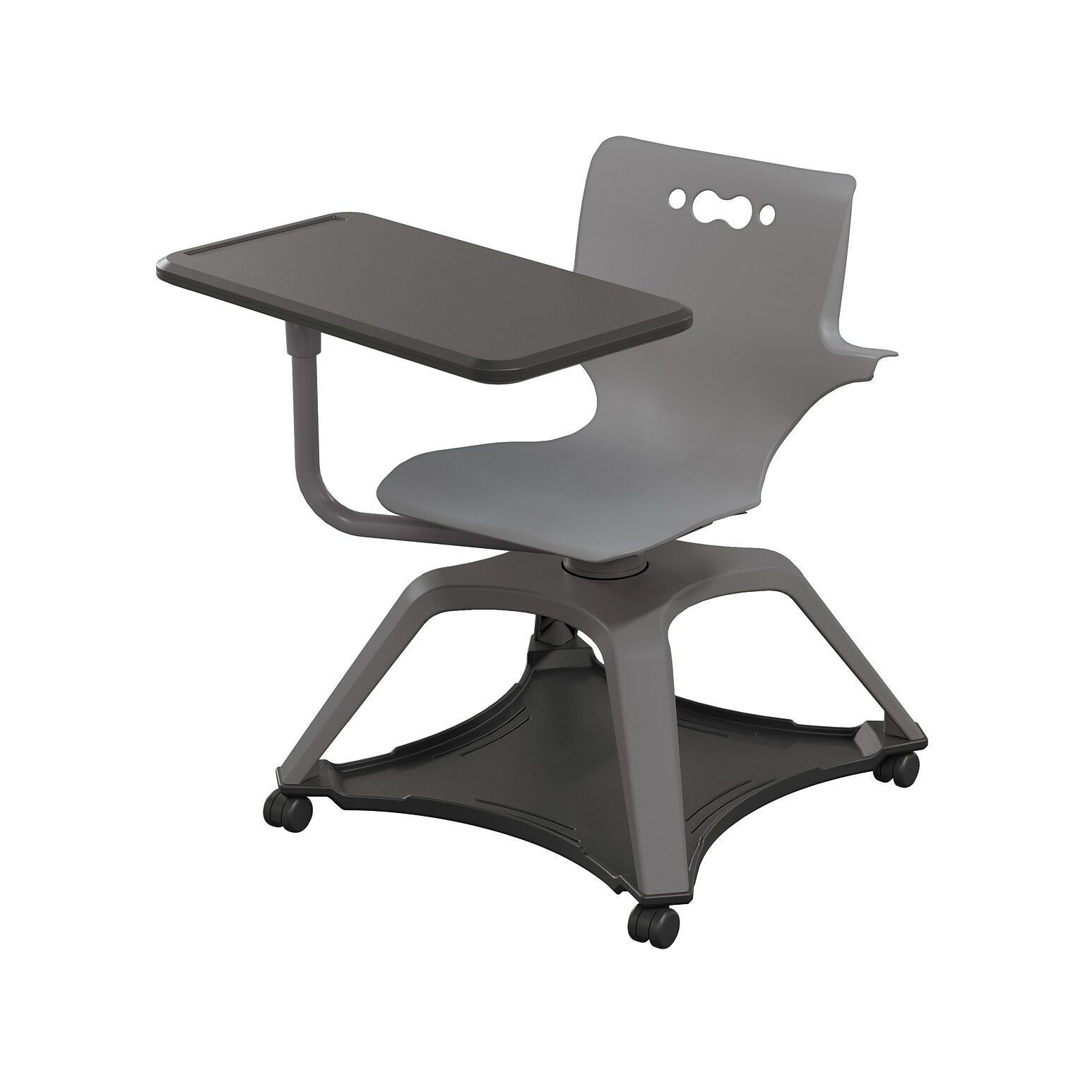 MooreCo Hierarchy Enroll Polypropylene School Chair, Cool Gray (54325-Gray-WA-TN-SC)