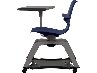 MooreCo Hierarchy Enroll Polypropylene School Chair, Navy (54325-Navy-WA-TN-SC)