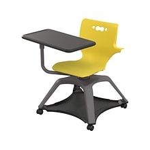 MooreCo Hierarchy Enroll Polypropylene School Chair, Yellow (54325-Yellow-WA-TN-SC)