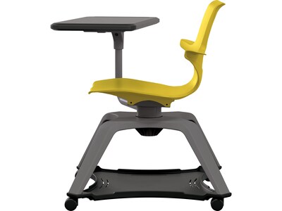 MooreCo Hierarchy Enroll Polypropylene School Chair, Yellow (54325-Yellow-WA-TN-SC)