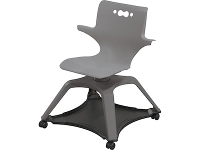 MooreCo Hierarchy Enroll Polypropylene School Chair, Cool Gray (54325-Gray-WA-NN-SC)