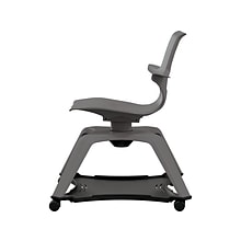 MooreCo Hierarchy Enroll Polypropylene School Chair, Cool Gray (54325-Gray-WA-NN-SC)