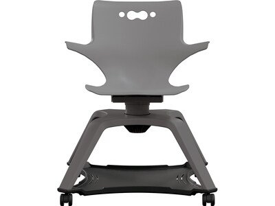 MooreCo Hierarchy Enroll Polypropylene School Chair, Cool Gray (54325-Gray-WA-NN-SC)